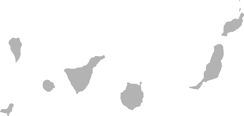 BlankMap of Canarias Islas x